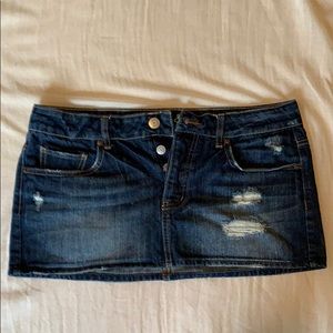 Jean mini skirt